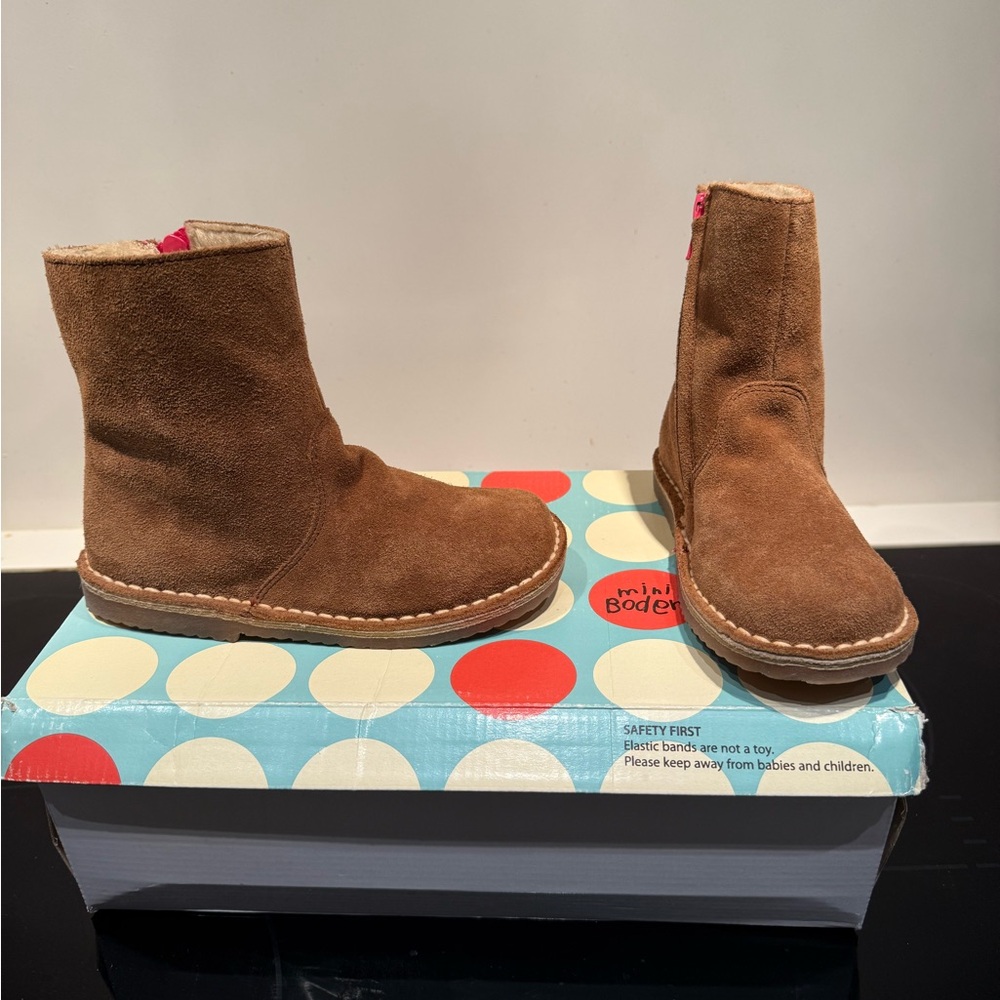 Mini Boden Brown Suede Boots